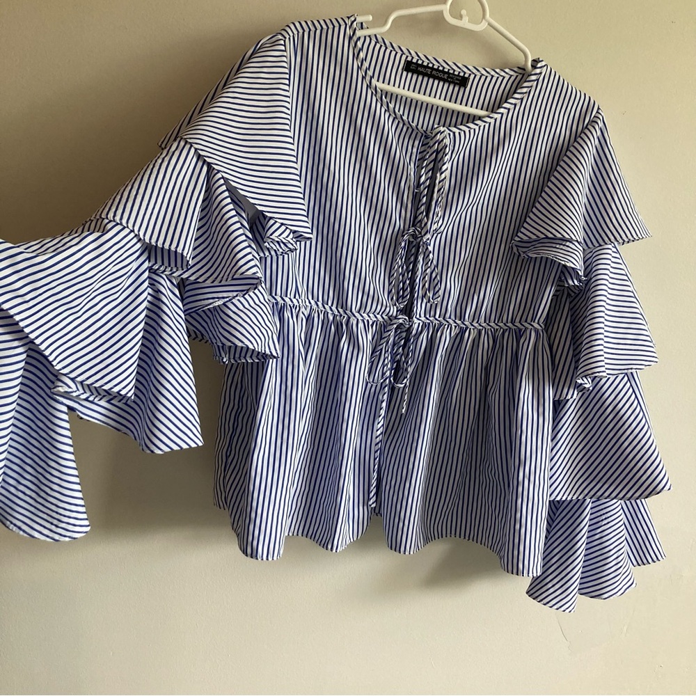 HAUTE ROGUE ruffled blouse - Picture 3 of 13